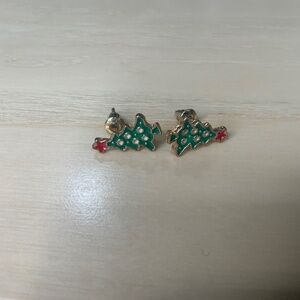 Holiday Stud Earrings Christmas Tree